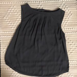 Worthington charcoal gray sleeveless top.